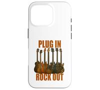 Plug in Rocks Out Stories Guitare Musique T-Shirt Coque pour iPhone 16 Pro