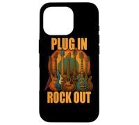 Plug in Rocks Out Stories Guitare Musique T-Shirt Coque pour iPhone 16 Pro