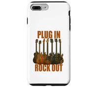Plug in Rocks Out Stories Guitare Musique T-Shirt Coque pour iPhone 7 Plus/8 Plus