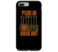 Plug in Rocks Out Stories Guitare Musique T-Shirt Coque pour iPhone 7 Plus/8 Plus