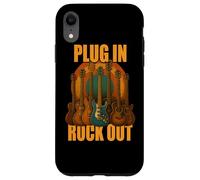 Plug in Rocks Out Stories Guitare Musique T-Shirt Coque pour iPhone XR