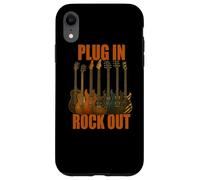 Plug in Rocks Out Stories Guitare Musique T-Shirt Coque pour iPhone XR
