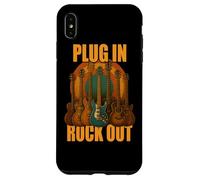 Plug in Rocks Out Stories Guitare Musique T-Shirt Coque pour iPhone XS Max