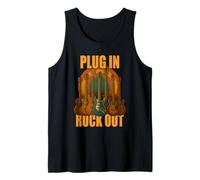 Plug in Rocks Out Stories Guitare Musique T-Shirt Débardeur