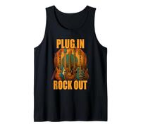 Plug in Rocks Out Stories Guitare Musique T-Shirt Débardeur