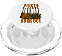 Plug in Rocks Out Stories Guitare Musique T-Shirt PopSockets PopGrip pour MagSafe