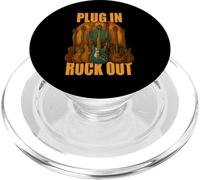 Plug in Rocks Out Stories Guitare Musique T-Shirt PopSockets PopGrip pour MagSafe