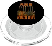 Plug in Rocks Out Stories Guitare Musique T-Shirt PopSockets PopGrip pour MagSafe