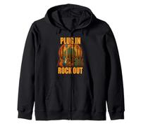 Plug in Rocks Out Stories Guitare Musique T-Shirt Sweat à Capuche
