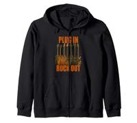 Plug in Rocks Out Stories Guitare Musique T-Shirt Sweat à Capuche