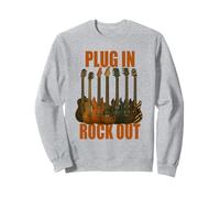 Plug in Rocks Out Stories Guitare Musique T-Shirt Sweatshirt