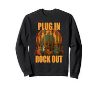 Plug in Rocks Out Stories Guitare Musique T-Shirt Sweatshirt