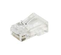 Link LKPL86F Pack de 100 Connecteurs RJ45 avec Trous pour gérer Le câblage 8 pôles Catégorie 6 UTP Non blindé