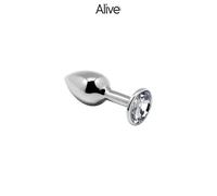 Alive Anal Pleasure Mini Plug Métal Blanc Taille M 1ut