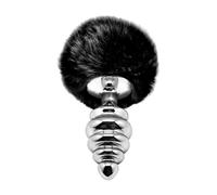 Plug métal Fluffy Twist L noir - Alive