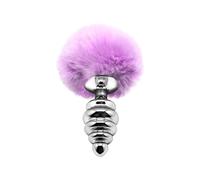 Plug anal en métal Fluffy Twist M