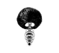 Plug métal Fluffy Twist M noir - Alive