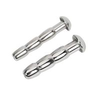 Plug pour pénis 8, 10 ou 12 mm avec ouverture en acier inoxydable Dilatateur d'urètre en métal Taille 8 mm