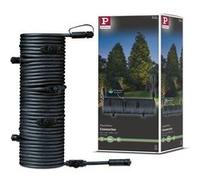 Paulmann Câble 93931 Outdoor Plug&Shine – 15 m, 1 entrée 7 sorties, IP68, 2x1,5 mm² H07RN-F – Noir