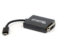 Plugable Technologies usbc-dvi USB C DVI Noir Adaptateur de câble - Adaptateur pour câble (USB C, DVI, Mâle/Femelle, Noir, 1920 x 1200 Pixeles)