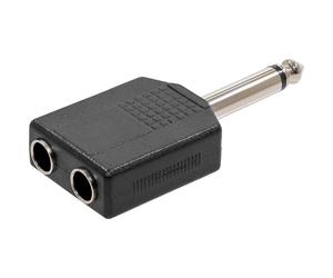 Plugger Adaptateur Jack femelle/mâle mono Noir