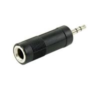 Plugger, adaptateur simple fiche Jack femelle stéréo 6.35mm vers fiche mini Jack mâle stéréo 3.5mm. Gamme des câbles et adaptateurs Easy adoptée depuis des années par les professionnels de l'audio.
