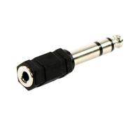 Plugger, adaptateur simple fiche Mini Jack femelle stéréo 3.5mm vers fiche Jack mâle stéréo 6.35mm. Gamme des câbles et adaptateurs Easy adoptée depuis des années par les professionnels de l'audio.