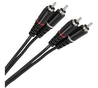 Plugger Câble Bretelle RCA mâle/mâle 3 m Noir
