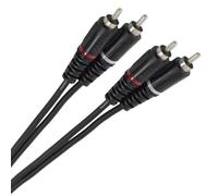 Plugger Câble Bretelle RCA mâle/mâle 6 m Noir