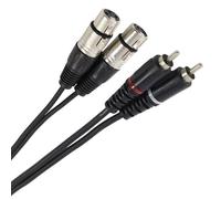 Plugger Câble Bretelle XLR Femelle 3b - RCA Mâle 3m Easy Câble