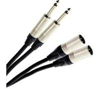 Plugger Câble Bretelle XLR Mâle 3b - Jack Mâle Mono 0.60m Elite Câble