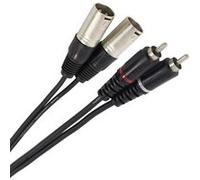 Plugger Câble Bretelle XLR Mâle 3b - RCA Mâle 0.60m Easy Câble