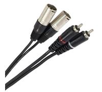 Plugger Câble Bretelle XLR Mâle 3b - RCA Mâle 0.60m Easy Câble