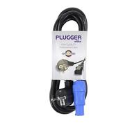 Plugger Câble d'alimentation powercon norme EU 1,8 m Elite Noir