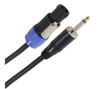 Plugger Câble HP Jack mâle-Speakon mâle 1.5 mm²-10 m Noir PLUCABSJM1SM110M0EAS