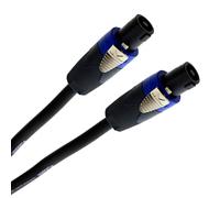 Plugger Câble HP Speakon - 15m - Câble audio haut-parleur - Conducteurs cuivre 2x2.5mm² - Connecteurs Neutrik