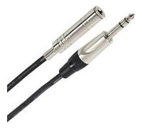Plugger, câble audio rallonge stéréo Jack femelle 6,35mm vers Jack mâle 6,35mm. Rallonge casque audio, enceinte, appareil DJ, synthé et autres appareils audio. Longueur : 6 mètres. Qualité Pro.