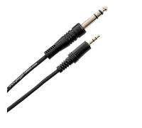 Plugger, câble audio stéréo mini Jack mâle 3,5mm vers Jack mâle 6,35mm. Longueur : 6 mètres pour enceinte, appareil DJ, synthé, table de mixage et autres appareils audio. Qualité Professionnelle.