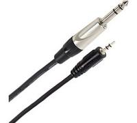 Plugger, câble audio stéréo mini Jack mâle 3,5mm vers Jack mâle 6,35mm. Longueur : 1,5 mètre pour enceinte, appareil DJ, synthé, table de mixage et autres appareils audio. Qualité Professionnelle.