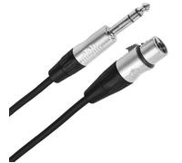 Plugger Câble XLR femelle 3b - Jack mâle stéréo 6m Touring Câble Micro