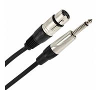 PLUGGER Câble XLR femelle vers jack 6,35 mm mâle - 3 m
