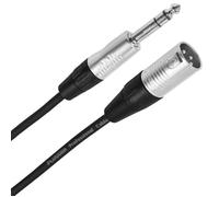 Plugger Câble XLR mâle 3b - Jack mâle stéréo 10m Touring Câble Micro