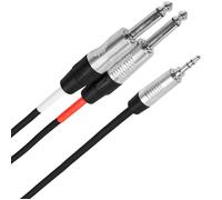 Plugger Câble Y Mini Jack Mâle Stéréo - Jack Mâle Mono 2m Touring