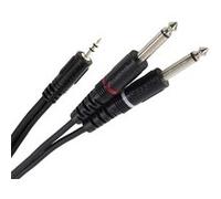 Plugger Câble Y Mini Jack Mâle Stéréo - Jack Mâle Mono 3m Easy Câbles G