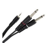 Plugger Câble Y Mini Jack Mâle Stéréo - Jack Mâle Mono 1.50m Easy
