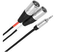 Plugger Câble Y mini-Jack mâle stéréo - XLR mâle 3b 3m Touring Câble