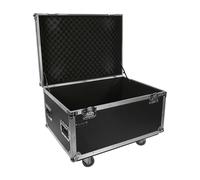 Plugger Case Flight Case FT 755435 Universel Multi-usages Noir avec roulettes. Malle de Transport. Cornières Aluminium. Coins métal renforcé. Dimensions 750 x 540 x 350 mm. Idéal pour Musiciens, DJ.