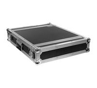 Plugger Case Flight case Rack 2U Universel 19 pouces Noir. Glissière pré-percées pour écrou-cage. Mallette 2U 19". Cornières Aluminium. Dimensions 700 x 550 x 145 mm. Pour récepteur micro HF ou autre.