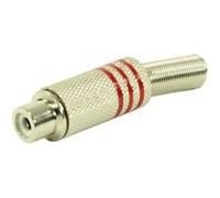 Plugger Connecteur RCA Femelle Rouge Connectiques