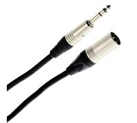 Plugger Elite Câble audio symétrique XLR mâle Neutrik/Jack stéréo Neutrik TRS mâle 6,35mm. Ampli, basse, guitare, haut-parleur, appareil DJ, synthé, carte son et autres. Longueur 10 m. Qualité Pro